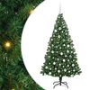vidaXL Sztuczna choinka z podstawą Zielony 180 cm PVC i Stal i Plastik