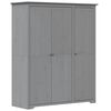 vidaXL Szafa BODO, szara, 146x53,5x173 cm, lite drewno sosnowe