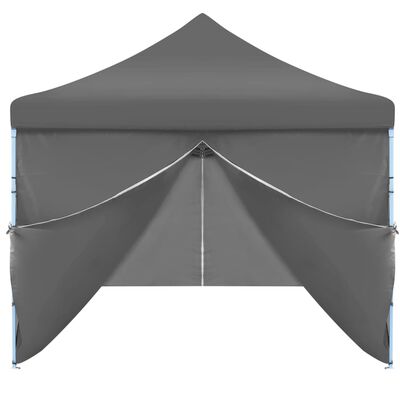 vidaXL Składany namiot z 8 ścianami bocznymi, 3 x 9 m, antracytowy