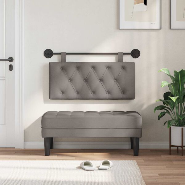 vidaXL Wisząca Głowa Ciemnoszary 100 x 55 x 7 cm tkanina