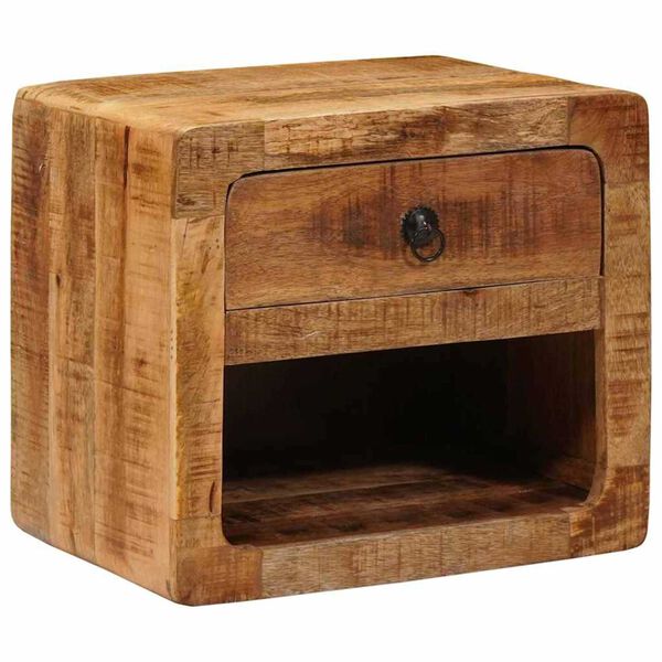 vidaXL Ścienny stolik nocny Brązowy 40 x 30 x 36 cm lite drewno mango