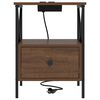 vidaXL Szafka Nocna z szufladą Brązowy dąb 41,5 x 40,5 x 55 cm