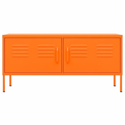 vidaXL Szafka pod telewizor, pomarańczowa, 105x35x50 cm, stalowa