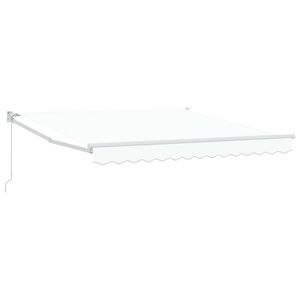 vidaXL Markiza wysuwana Biały 300 x 250 x 165 cm