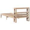 vidaXL Rama ł&oacute;żka z wezgłowiem, 90x190 cm, lite drewno sosnowe