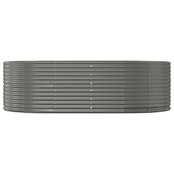 vidaXL Podwyższona donica, stal ocynkowana, 212x140x68 cm