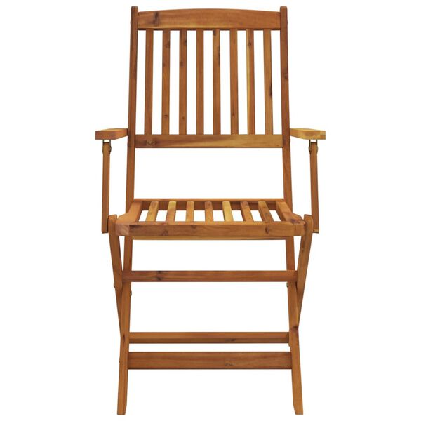 vidaXL 7-cz. zestaw składanych mebli ogrodowych, lite drewno akacjowe