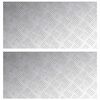 vidaXL Stopień Prostokątny 2 pcs Srebrny 80 x 40 cm Aluminium