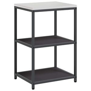 vidaXL Regal Kuchenny HATTEM Czarny 60 x 50 x 92 cm Stal