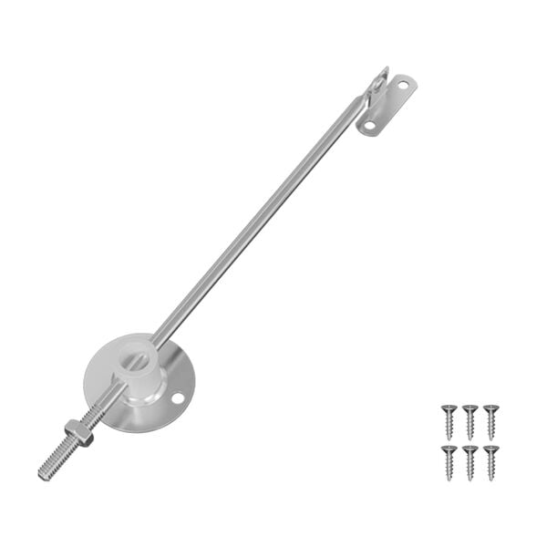 vidaXL Zawias wspierający pokrywę 12 pcs Srebrny 194 x 36 x 18 mm