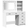 vidaXL Toaletka 2 pcs Biały 78,5 x 41 x 135 cm Drewno inżynieryjne
