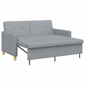 vidaXL Rozkładana sofa Jasnozielony tkanina
