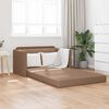 vidaXL Sofa Bed 110cm Cappuccino Sztuczna sk&oacute;ra
