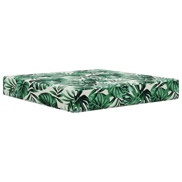 vidaXL Poduszka do sofy na zewnątrz 2 pcs Wz&oacute;r liścia Poliester