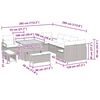 vidaXL Zestaw Sof na Ogród z poduszką 13 pcs Beżowy i jasnoszary