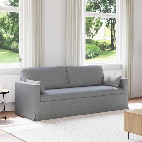 vidaXL Sofa Jasnoszary