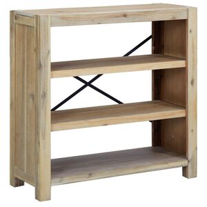 vidaXL Regał na z 3 p&oacute;łkami, 80x30x80 cm, lite drewno akacjowe