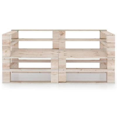 vidaXL Ogrodowa sofa 2-osobowa z palet, drewno sosnowe