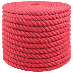 vidaXL Lina Jutowa 24 mm czerwony 100% juta Tossa