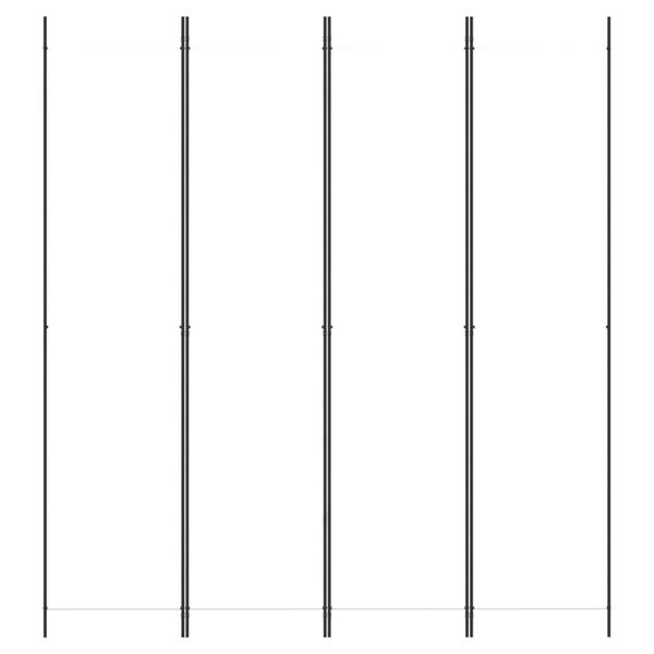 vidaXL Parawan 4-panelowy, biały, 200x220cm, tkanina