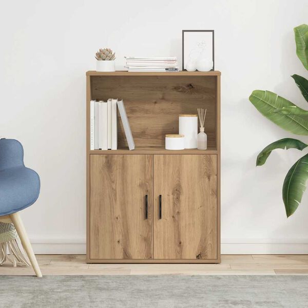 vidaXL Regał na książki, dąb artisan, 60x24x85 cm