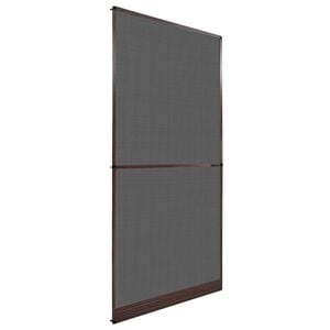 vidaXL Screen na owady z zawiasami Brązowy i czarny 100 x 215 cm