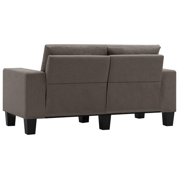 vidaXL Sofa Ciemnoszary Sofy 2-osobowe tkanina