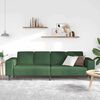 vidaXL Sofa Ciemna zieleń 250 x 77 x 76 cm Tkanina sztruksowa