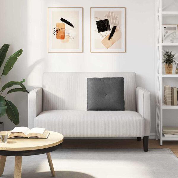 vidaXL Poduszka na plecy Ciemnoszary 50 x 45 cm Tkanina sztruksowa