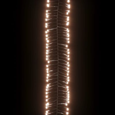 vidaXL Sznur lampek LED, 3000 diod w kolorze ciepłej bieli, 23 m, PVC