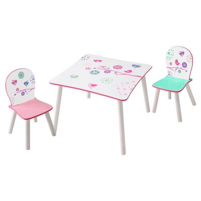 Worlds Apart 3-częściowy zestaw: stolik i krzesełka, wzór ptaków