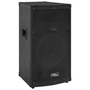 vidaXL Profesjonalny głośnik pasywny HiFi, 150 W, czarny, 37x37x64 cm