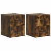 vidaXL Wisząca Szafka Nocna 2 pcs Dąb wędzony 34,5 x 33 x 40 cm