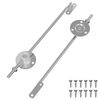 vidaXL Zawias wspierający pokrywę 2 pcs Srebrny 194 x 36 x 18 mm