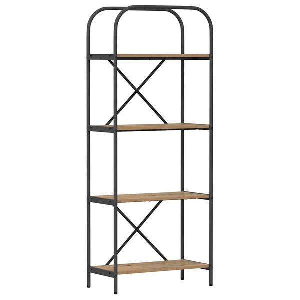 vidaXL P&oacute;łka na książki Dąb rzemieślniczy 60 x 30 x 146 cm