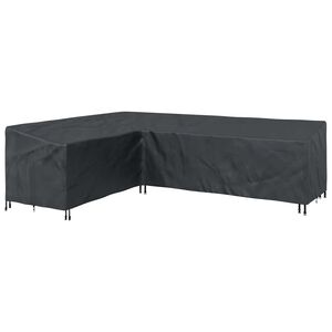 vidaXL Pokrowiec na meble Czarny 286 x 222 x 80 cm