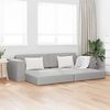 vidaXL Sofa Bed 200cm Szary chmur tkanina