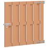 vidaXL Brama ogrodowa 100 x 100 cm WPC i aluminium brązowy