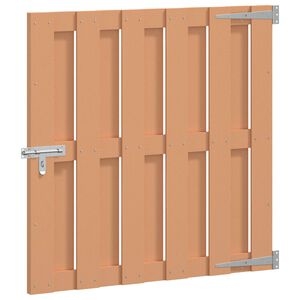 vidaXL Brama ogrodowa 100 x 100 cm WPC i aluminium brązowy