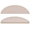vidaXL Maty na schody 10 szt. 56x17x3 cm Taupe P&oacute;łokrągłe