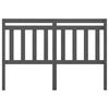 vidaXL Wezgłowie ł&oacute;żka, szare, 166x4x100 cm, lite drewno sosnowe