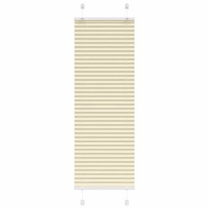 vidaXL Roleta plisowana kremowa 40x100 cm Szerokość tkaniny 39,4 cm