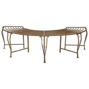 vidaXL Ławka Drzewna 4-Liczba miejsc 160 x 80 x 44 cm Stal