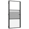 vidaXL Drzwi szklane 102,5 x 3,5 x 201,5 cm Aluminium Czarny