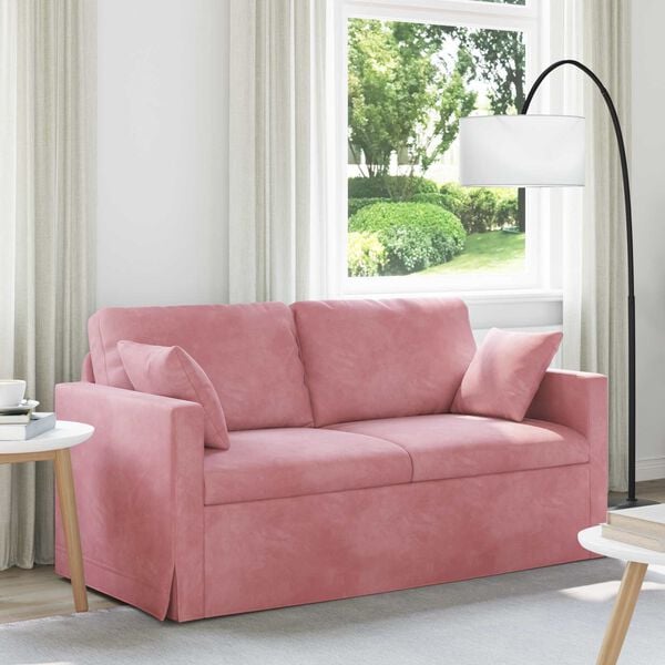 vidaXL Sofa R&oacute;żowy