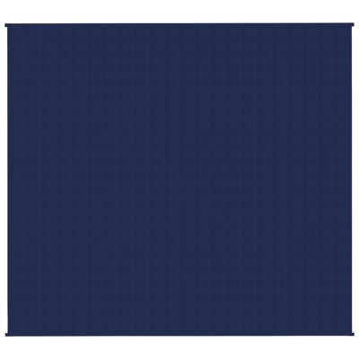 vidaXL Koc obciążeniowy, niebieski, 200x225 cm, 9 kg, tkanina