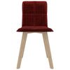 vidaXL Krzesła stołowe, 4 szt., winna czerwień, obite tkaniną