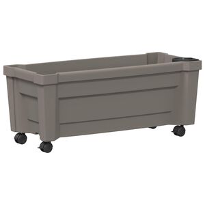 vidaXL Donica Calypso z k&oacute;łkami PP Szary