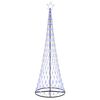 vidaXL Choinka świąteczna LED Niebieski 302,5 cm Metal
