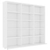vidaXL Szafka na płyty CD, biała, 100x23x89,5 cm